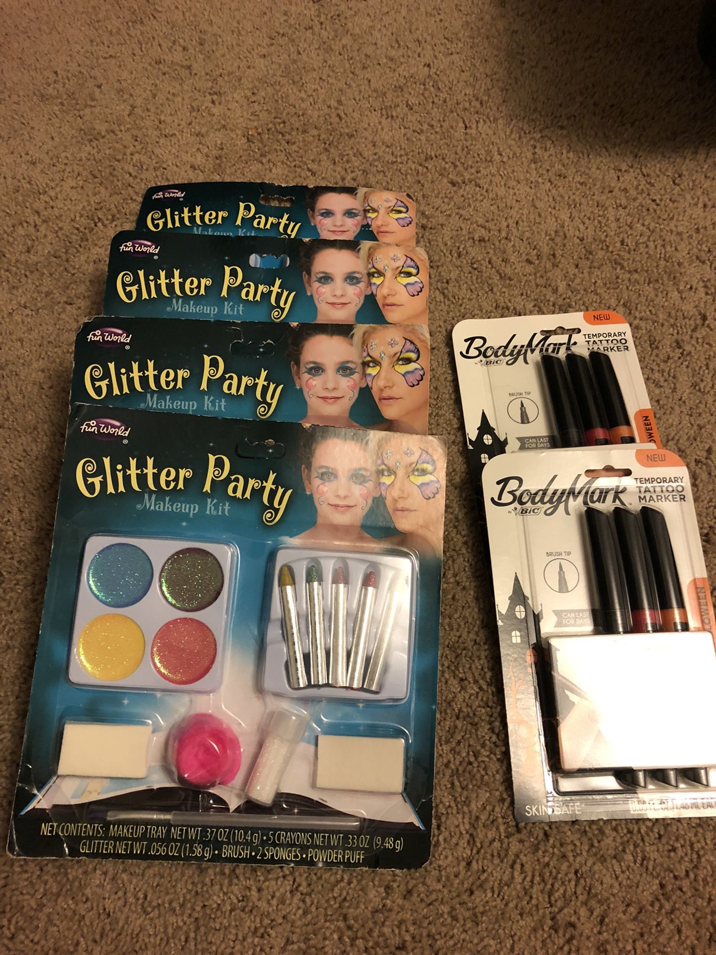 Makeup Kit & Temporary Tattoo Markers.
