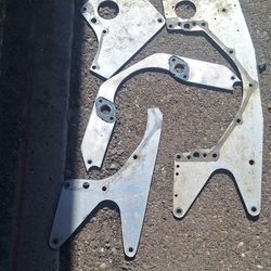 Aluminum Engine Plates Sbc Chevrolet  Dirt Track Rat Rod Hot Rod ,see Pics.35th Ave And McDowell Phx 