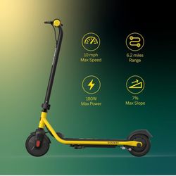 Segway Ninebot eKickScooter - Electric Scooter for Kids 6-14,  Adjustable Handlebar Height ( Only C2 Pro ) for Riders up to 132 lbs, + Charger 🔌  