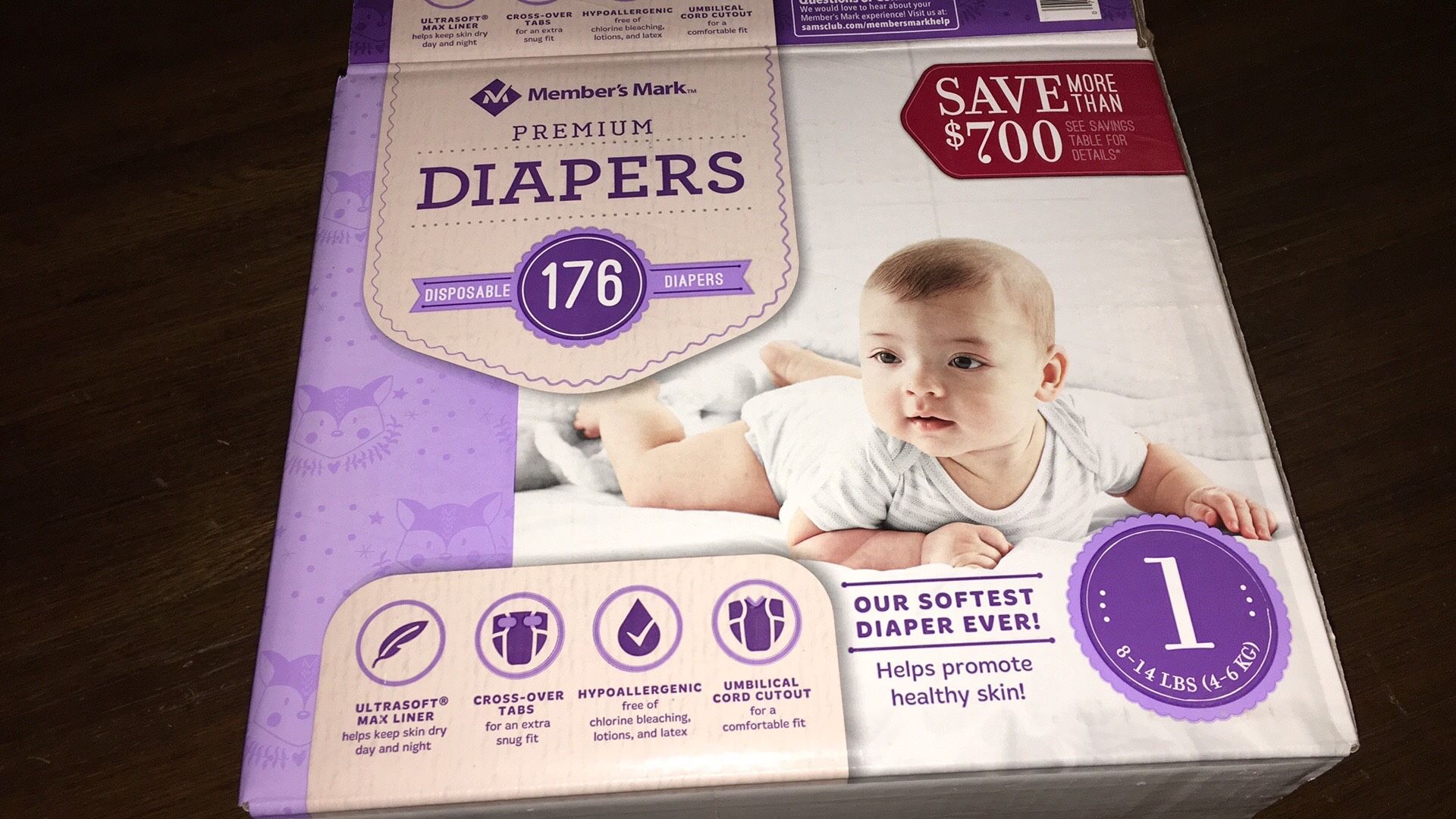 Pamper and members mark 1 month old diapers