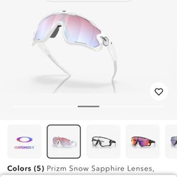 Oakley  Jawbreaker Glasses With Case And Replacement Lenses