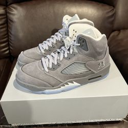 Nike Air Jordan 5 Retro Wolf Grey Size 10.5 And 12