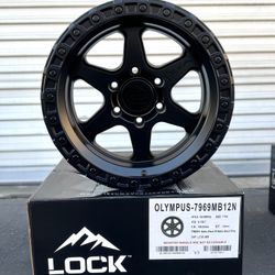 New WHEELS Olympus All 4 Pick Up Black Matte ⚠️⚠️ 17x9 Ask For Any Model We Also Have Installed Service FOR An Extra Charge ‼️✅