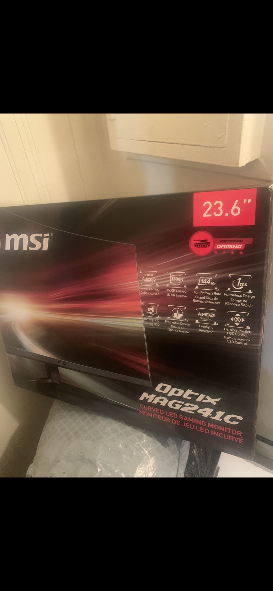 Msi Curved 23.6 Inch Monitor