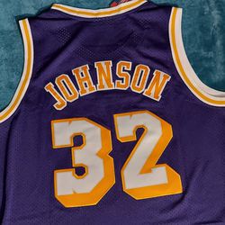 Men's XL New Lakers Johnson Stitched Jersey 