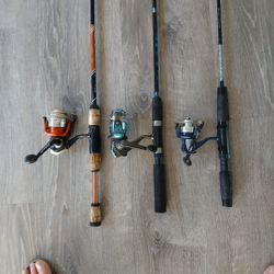 FISHING POLES WITH REELS