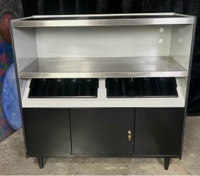 Condiment Stand with Double Shelf
