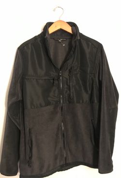 Beverly Hills Polo Club Full Zip Fleece Jacket Charcoal Gray Black