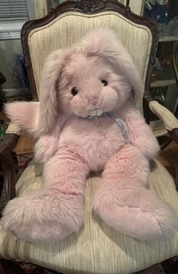 Large Pink Stuffed Bunny