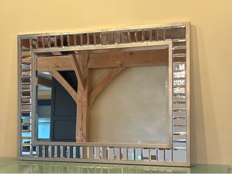 Silver modern mirror