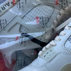 Jordan 4s off-white sail