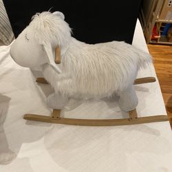 Restoration Hardware Plush Animal Rocker Toy 