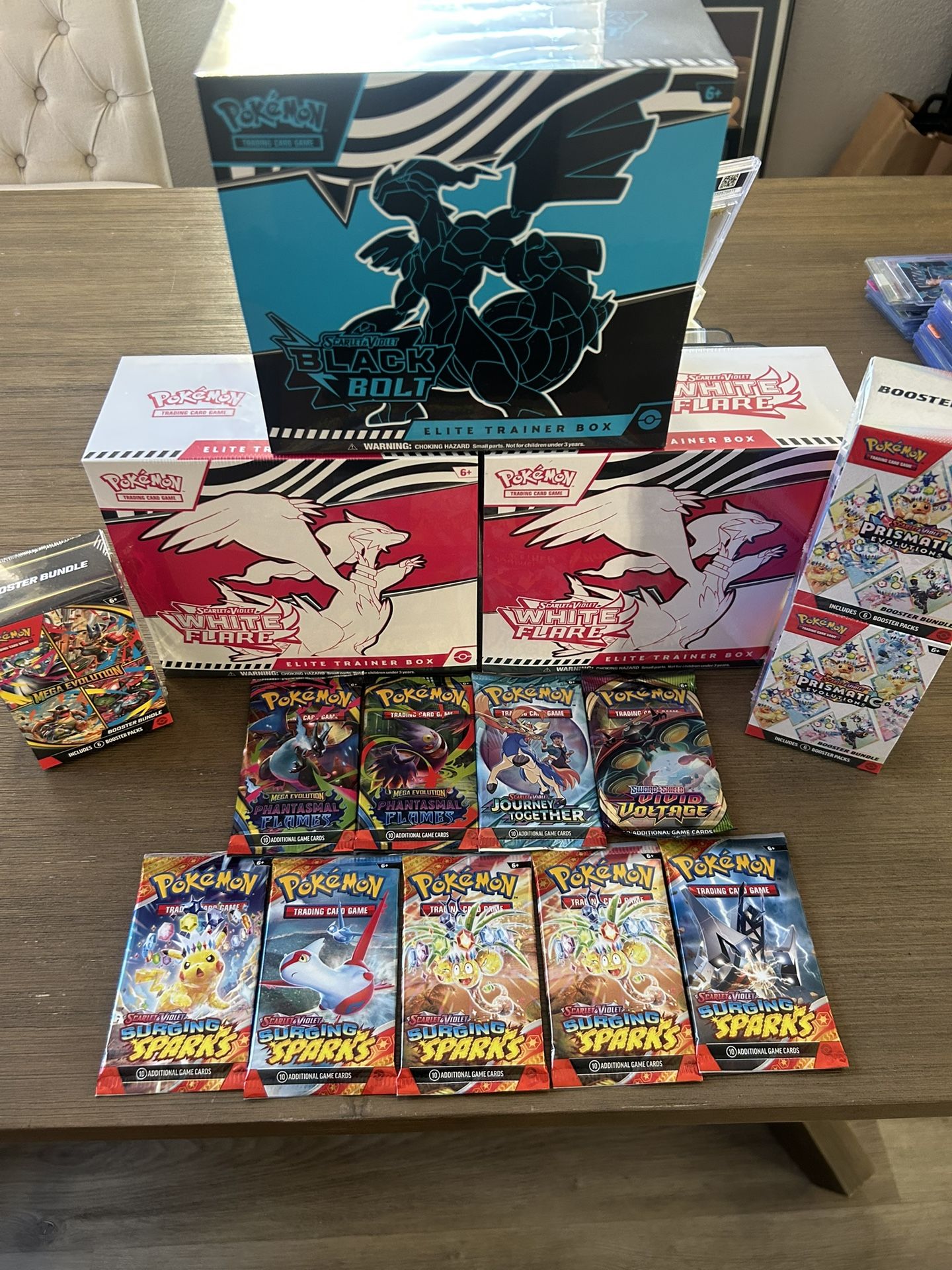 Huge Pokemon Sealed Box Lot (ETBs/Booster Bundles & Packs)