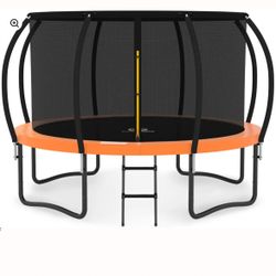 JumpZilla 10ft Orange Trampoline w/ Net