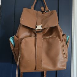  Leather Backpack Diaper Bag