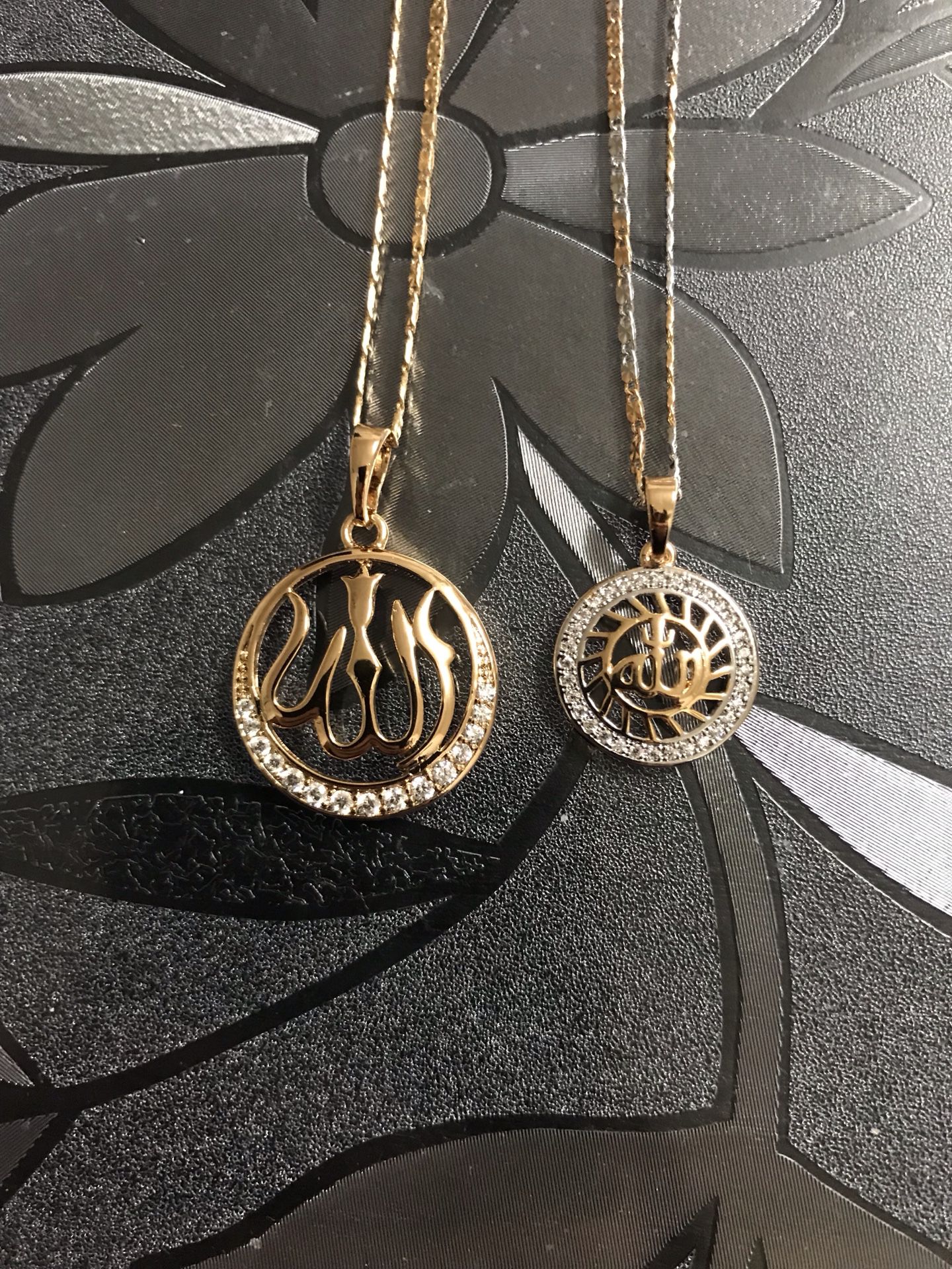 Gold plated pendant with chain ($10 each)