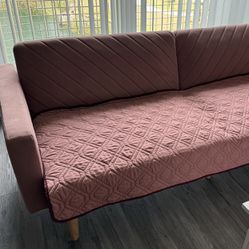 Velvet Couch/Futon Sofa Bed