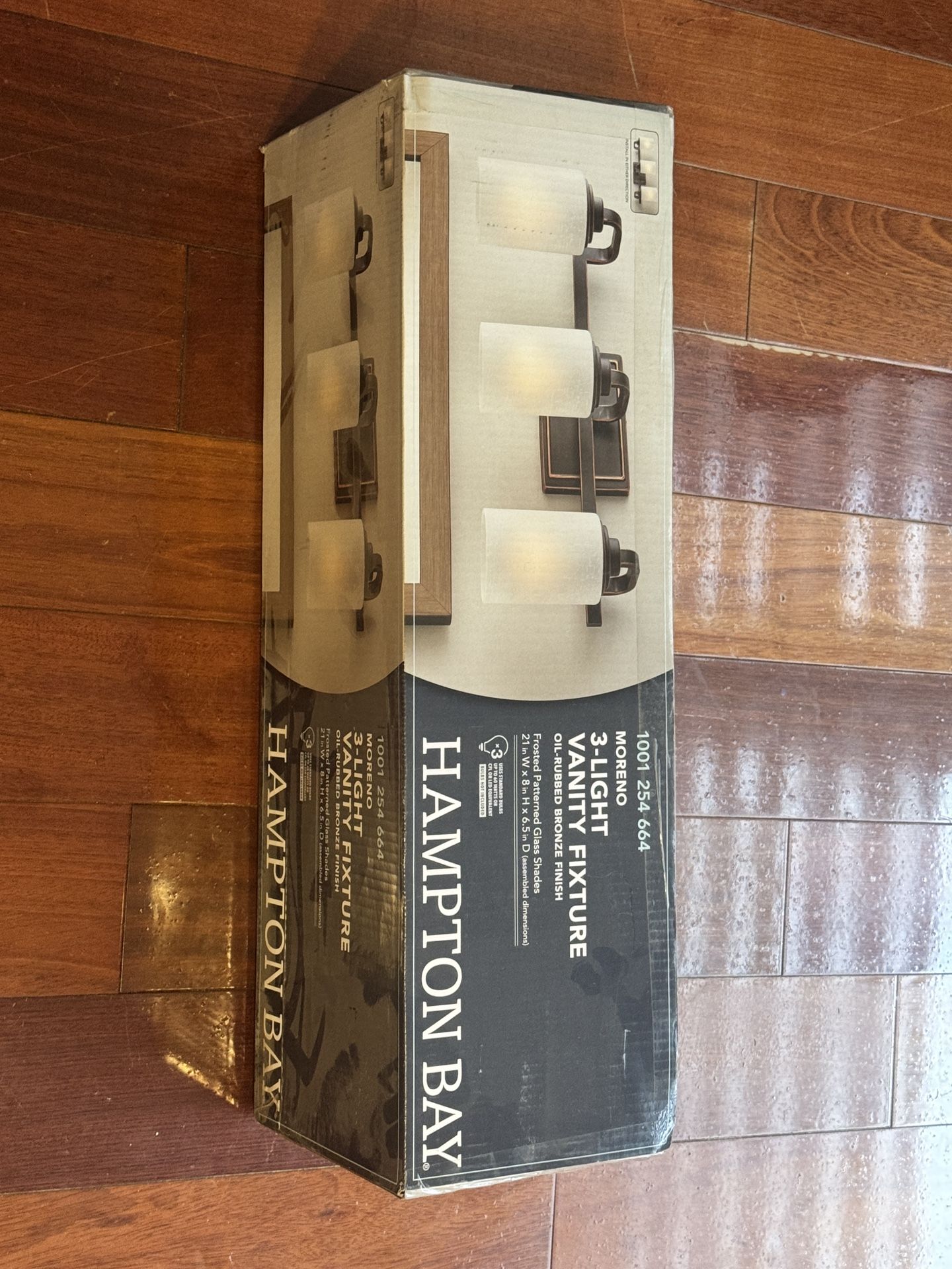 Hampton Bay Moreno 3-Light Vanity Fixture – Brand New, Unopened