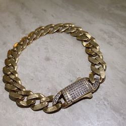 10k Gold Bracelet For Men (17.2gr 9.5” Long)