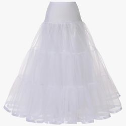  Women's Ankle Length Petticoats Long Plus Size Wedding Slips Crinoline Underskirt for Prom Evening Wedding Dress