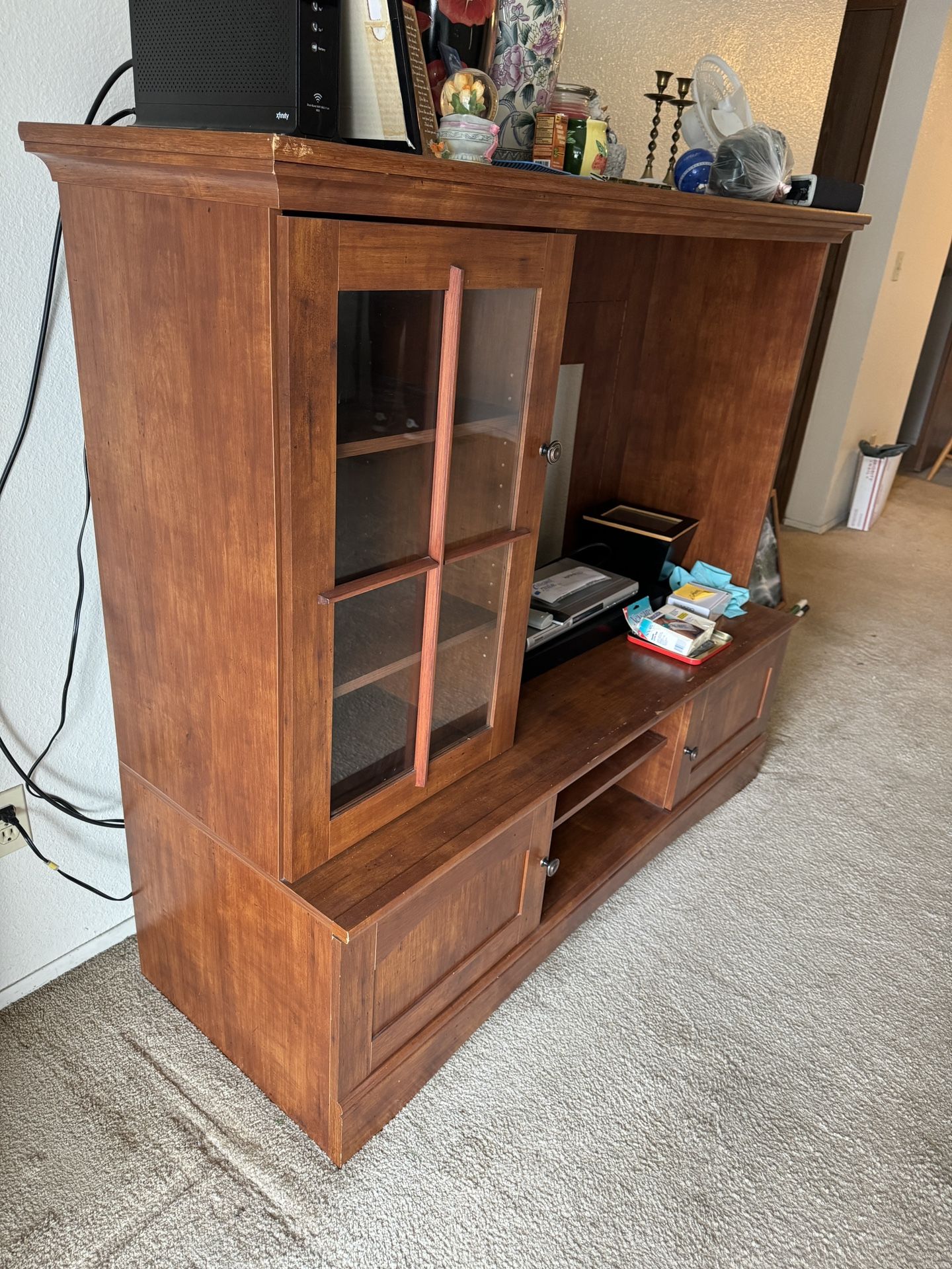 FREE TV Console Shelves