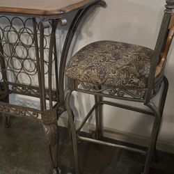 Table And Barstools 