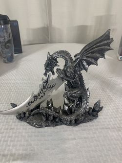 Decorative Fire Dragon Dagger & Holder * Medieval * Renascence