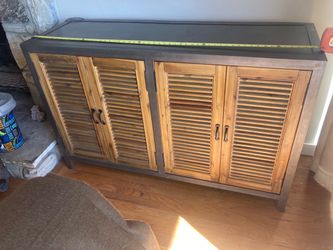 Media cabinet coffee table