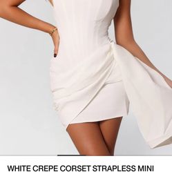 heiress strapless mini dtess