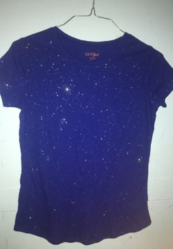 Blue Sparkly Cat & Jack Top