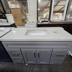 Beautiful Gray Bath Vanity 48"