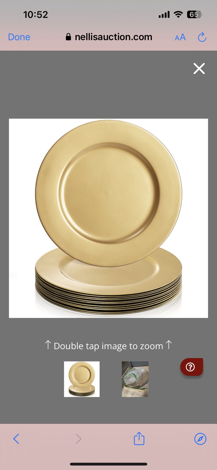 ZEAYEA 12 Pack Gold Charger Plates, 13 Inch Plastic Round Dinner Charger Plates For Wedding Party, Elegant Tabletop Decor