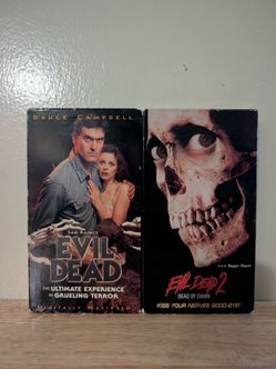 Evil Dead 1 & 2 Horror VHS (Read Description)