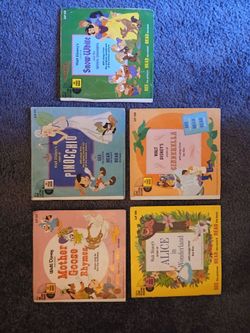 Walt Disney Story Book with Record Vintage