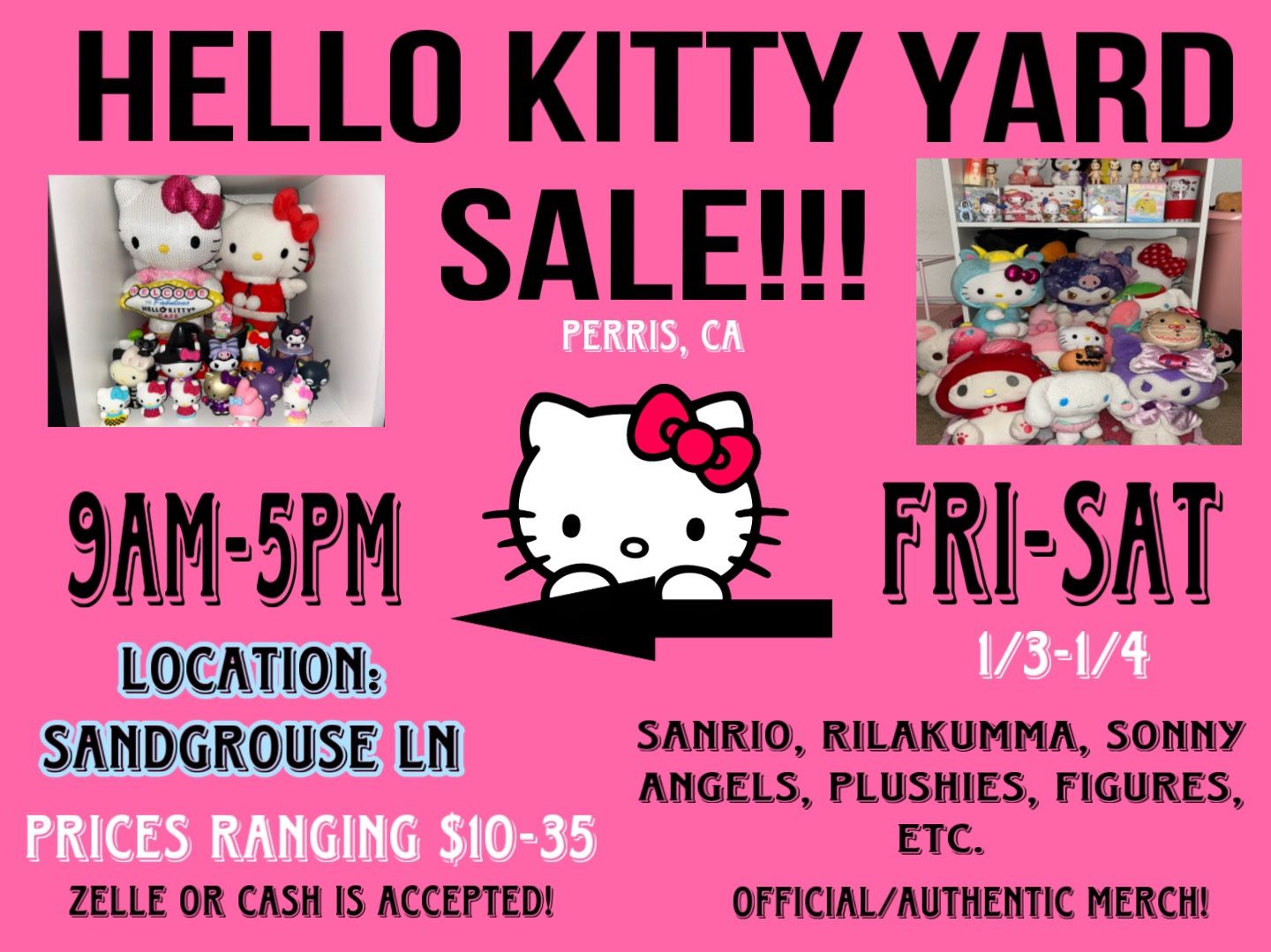 Hello Kitty Yard Sale!