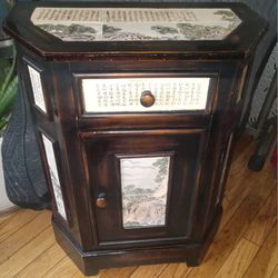 Vintage Chinese Cabinet Hand-Painted