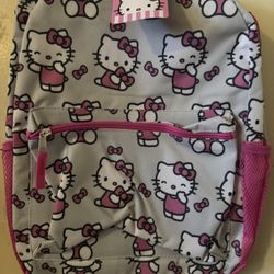 Hello Kitty Grey. Backpack New