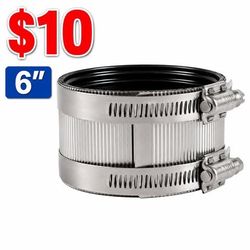 6" No-Hub Coupling for DWV