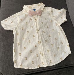 Toddler Boys Easter Button Up