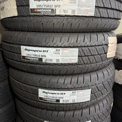New Hankook 195/75/16 Dynapro HT RH12 tires