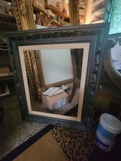 Antique Style Black Carved Wood Frame • Ornate Flemish Dutch Style • Fits 15.5" x 19.5"