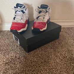 Size 3 Jordans red and white be loyal’s