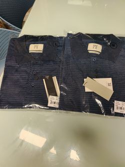 (2)Mens PX clothing  polo style short sleeve shirts