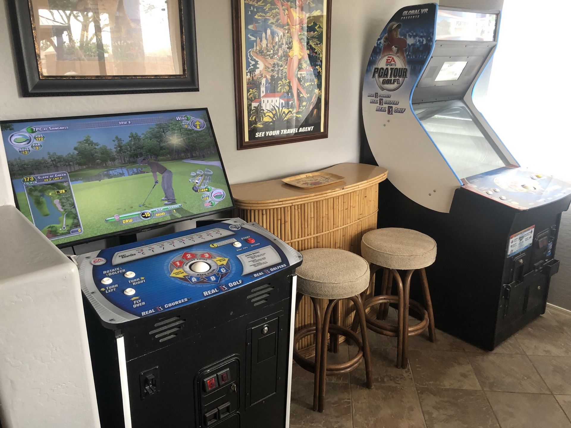 EA Sports PGA Tour Golf Team Challenge arcade game (Like Golden Tee)