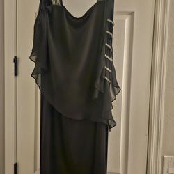 Black Dress With Diamond Accents