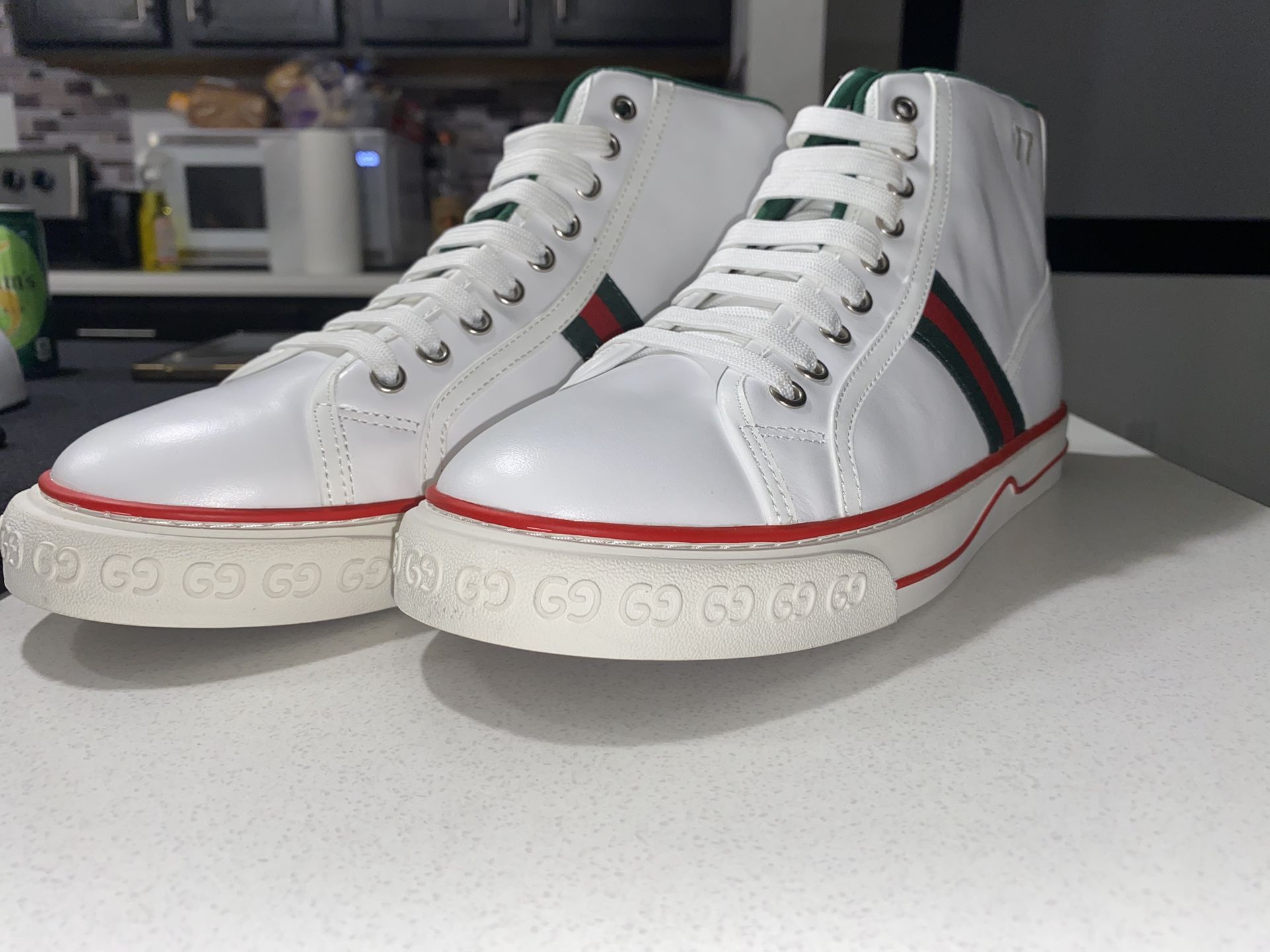 2021 Gucci Tennis 1977 High 'White Green Red'