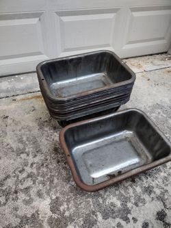 Nesting steel pans heavy duty