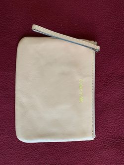 Rebecca Minkoff leather clutch purse peach