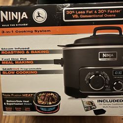 Ninja 3-in-1 Steamer/Slow Cooker, new in box