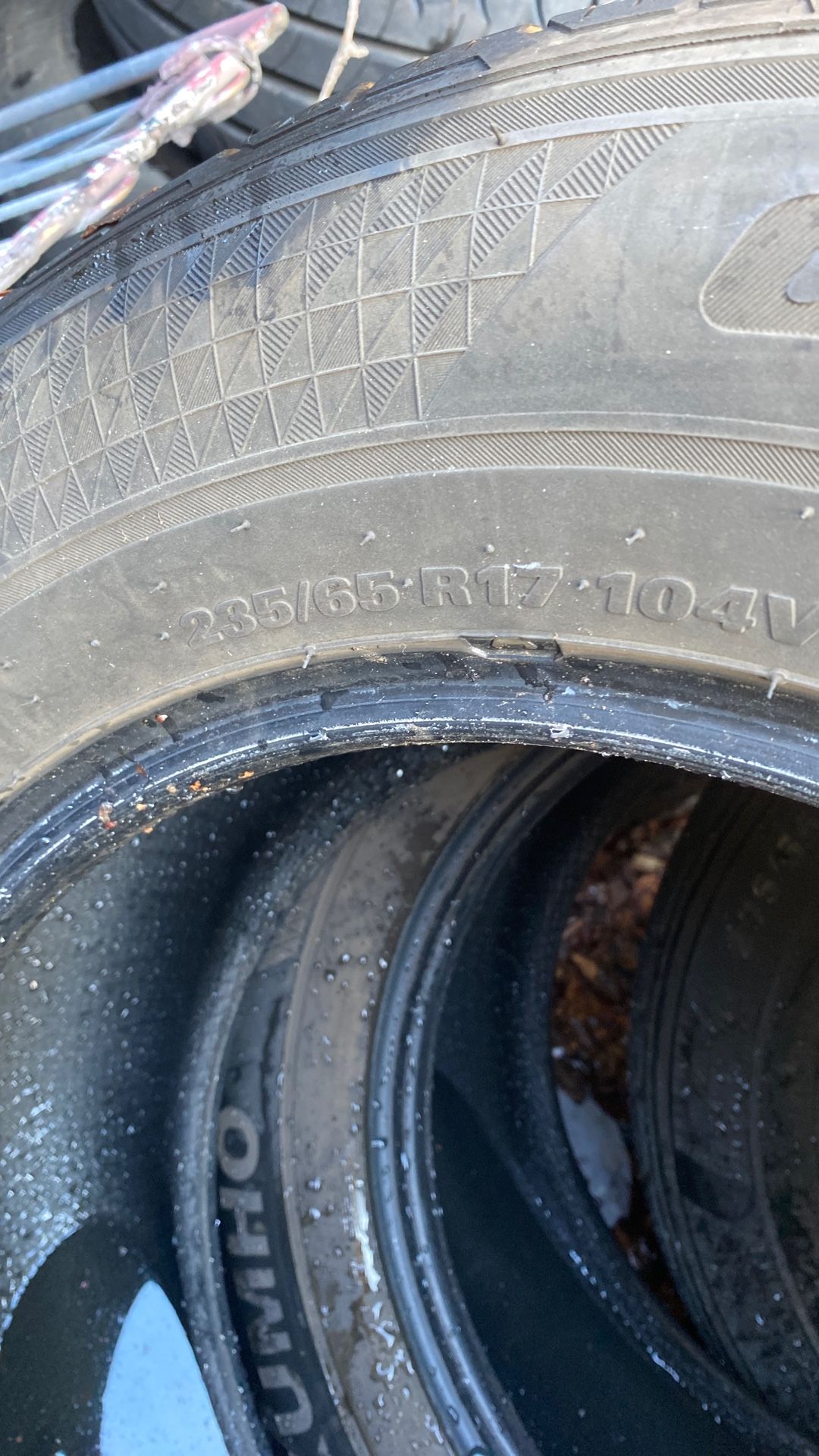 235/65/17 Kumho 3 Only Tires